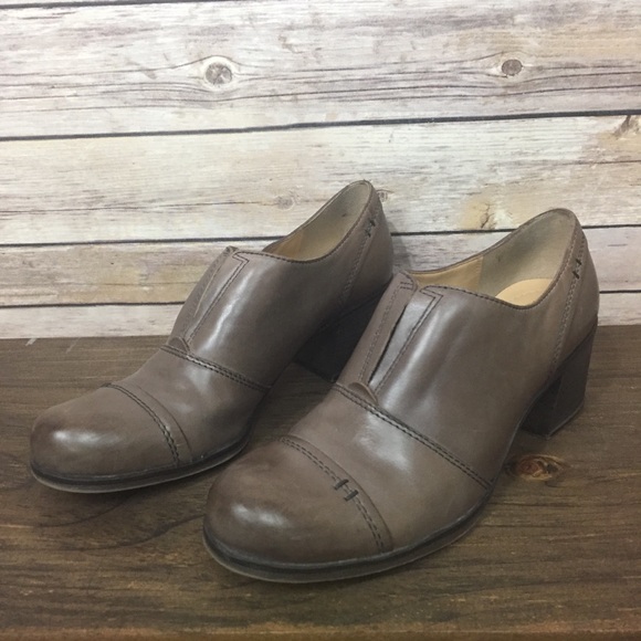 Naturalizer Booties Chunky Heel Taupe Gray 8.5 - Picture 7 of 7